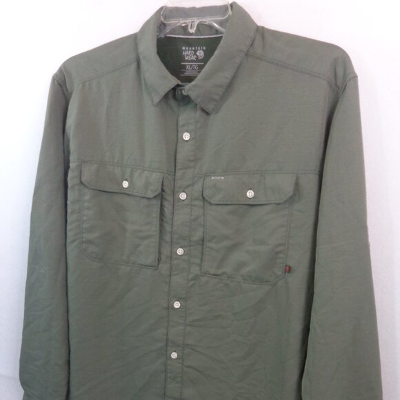Mountain Hardwear Shirt Men's Long Sleeve Vented Button Down - Picture 5 of 13